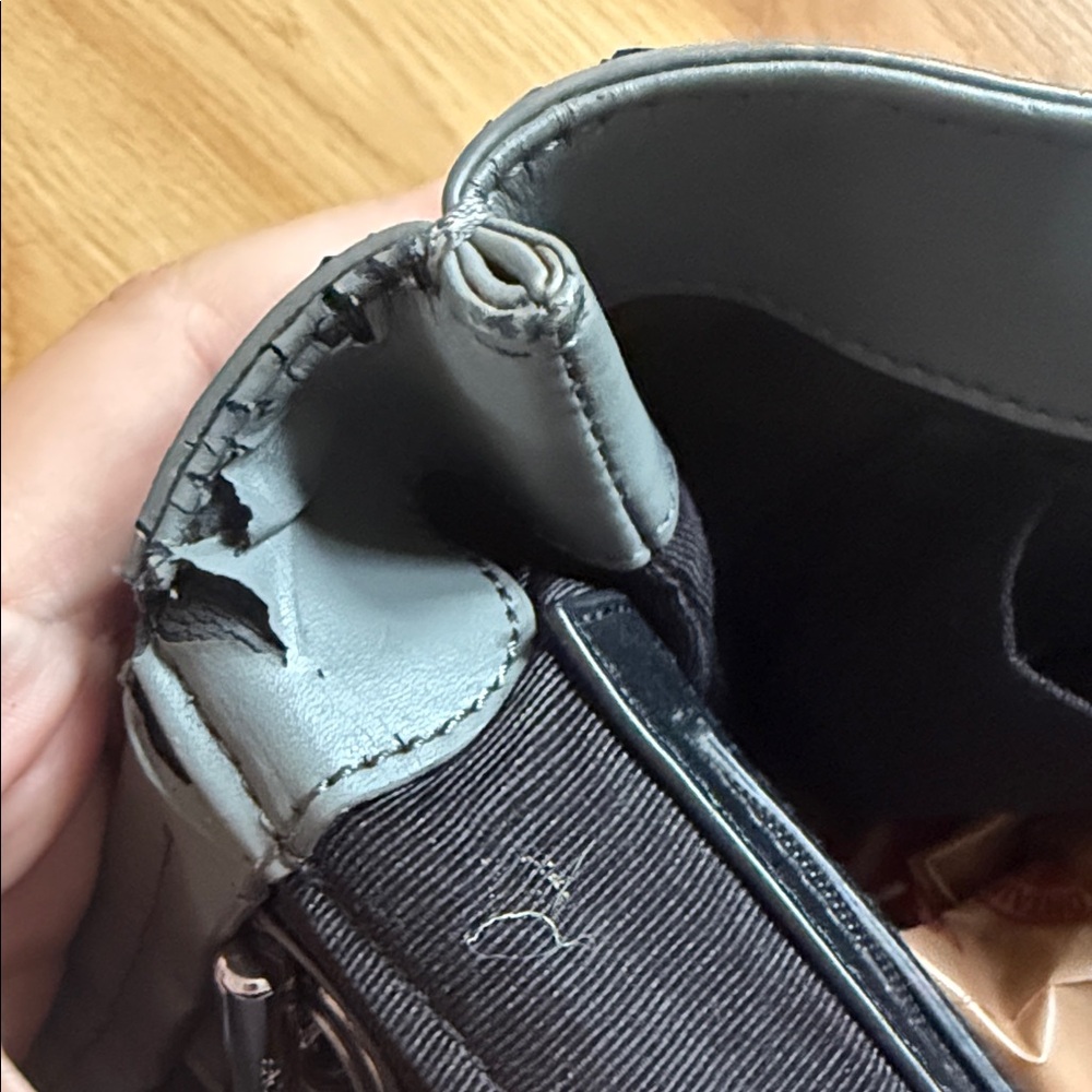 Zac Posen Satchel Gray Leather Shoulder Bag - Picture 8 of 10